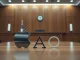 Courtroom scene with Apple and OpenAI logos on a table, symbolizing a trade secrets lawsuit.