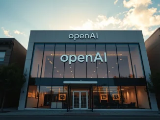 Exterior view of OpenAI headquarters in San Francisco during late afternoon