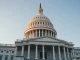 US Capitol building exterior with clear sky, representing crypto regulation and political ethics
