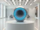 World Orb device used for biometric verification in a modern, minimalist setting