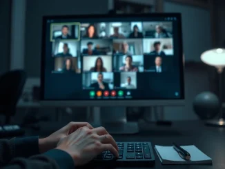 Suspected North Korean IT workers on a video call inside a fake crypto startup during a cybersecurity investigation.