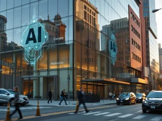 Modern office building representing Hugging Face headquarters in San Francisco