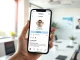 Smartphone displaying an Instagram profile with an AI-generated profile label