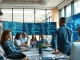 Developers working on AI coding software in a modern European startup office