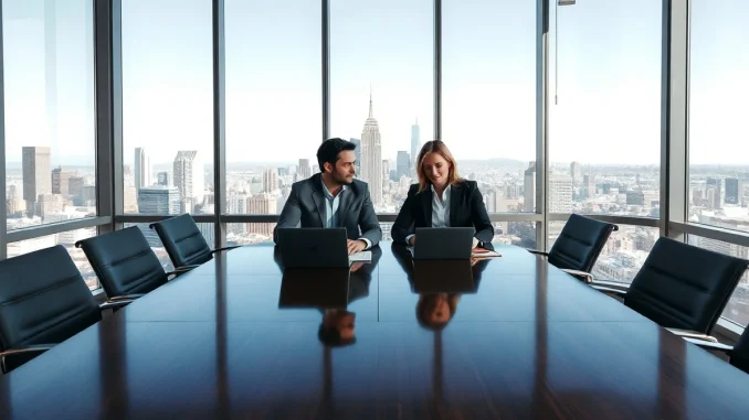 Business executives in a San Francisco boardroom discussing the Stripe-OpenRouter acquisition