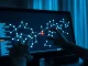 Blockchain analyst examining a transaction graph with a highlighted node representing a burned Bitcoin transfer