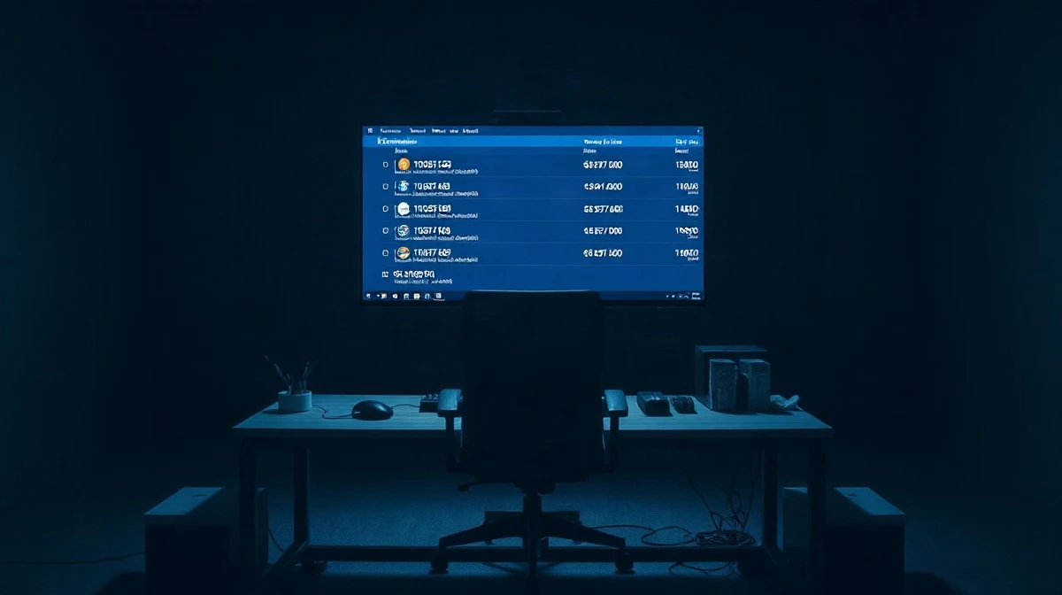 Illustration of a crypto casino website taken offline after a hot-wallet breach, with blockchain network symbols behind it.