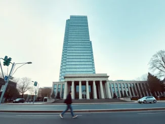 The European Central Bank headquarters tower in Frankfurt, where digital euro AI payment workshops will be held in 2027.