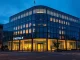 Mistral AI headquarters in Paris, France, at dusk