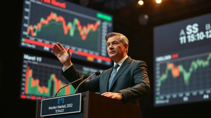 Arthur Hayes speaking at a financial conference about bitcoin and the AI bubble