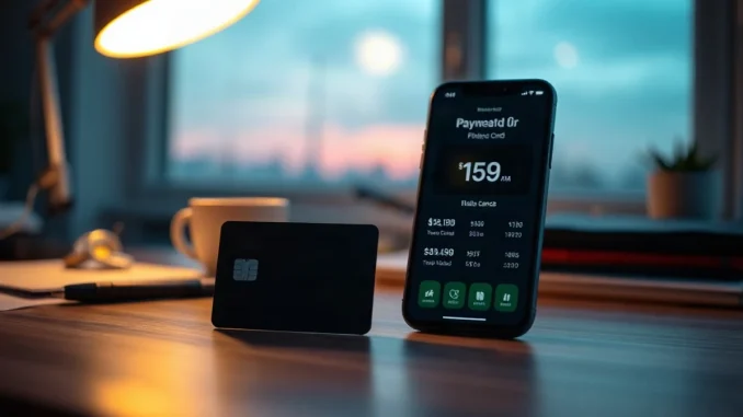Payment card and smartphone on a desk representing Plasma and Stripe stablecoin card deal
