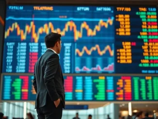 Trading floor display at the Stock Exchange of Thailand after crypto ETF rules were finalized