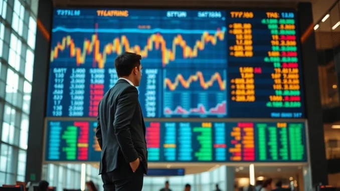 Trading floor display at the Stock Exchange of Thailand after crypto ETF rules were finalized